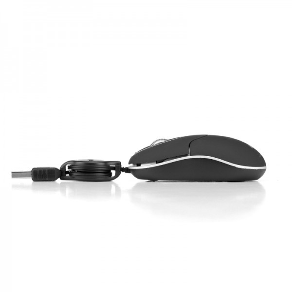 Ngs ratón retráctil sinblack 1000dpi negro