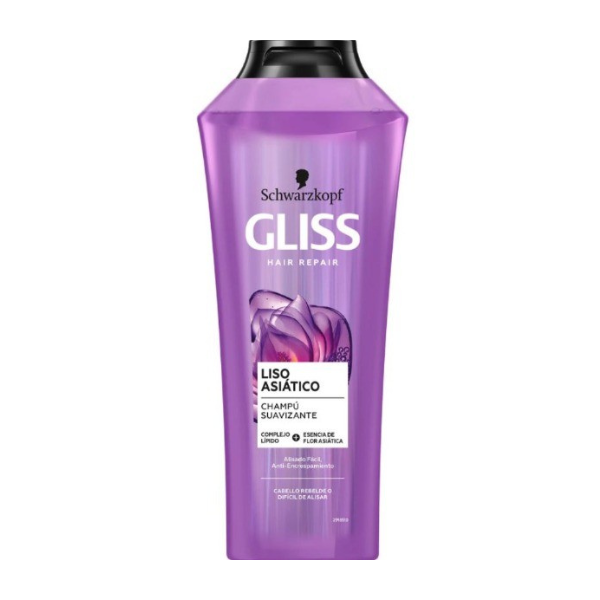 Gliss champú Liso Asiático 370 ml